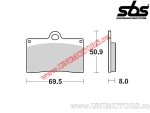 Front brake pads - SBS 566HF (ceramic) - (SBS)