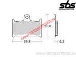 Front brake pads - SBS 624DC (dual carbon) - (SBS)