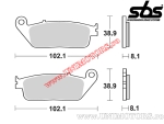 Front brake pads - SBS 627HF (ceramic) - (SBS)