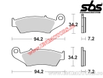 Front brake pads - SBS 694CS (carbon-silver) - (SBS)