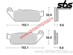 Front brake pads - SBS 700HF (ceramic) - (SBS)