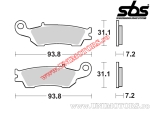 Front brake pads - SBS 840CS (carbon-silver) - (SBS)