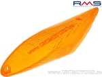 Front Left Orange Turn Signal Glass - MBK Booster NG / Yamaha BWS NG / BWS Spirit ('99-'03) - 50cc 2T - (RMS)