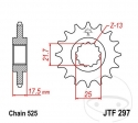 Front Pinion JTF297.16 (pitch 525) - Honda CB 500 / CB-1 400 F / CBF 500 / CBR 250 RR / CBR 400 RR / RVF 400 R / VFR 400 RIII - 