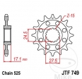 Front Pinion JTF749.16 (pitch 525) - Ducati Streetfighter 1100 V4 / 1100 V4 S / 1100 V4 SP / Panigale 1100 V4 / 1100 V4 S - JM