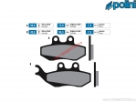 Front sintered brake pads (77x42x7.5mm / 94.5x42x7.5mm) - Polini