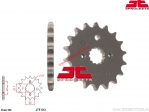 Front Sprocket Cagiva / Kawasaki / Suzuki / Yamaha - JTF 513 - JT