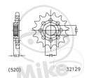 Front Sprocket Esjot - 13 teeth (pitch 520) - MV Agusta Brutale 1078 RR / Brutale 1090 / Brutale 1090 ABS / Brutale 1090 R - JM