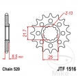 Front Sprocket JTF1516.15 (520 pitch) - Kawasaki ZX-10R 1000 F Ninja / 1000 J Ninja / 1000 J Ninja Anniversary Edition - JM