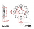 Front Sprocket JTF283.14 (520 pitch) - Honda NSR 250 R ('87-'83) / NSR 250 R SE ('92-'98) / NSR 250 R SP ('88-'96) - JM