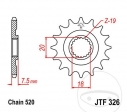 Front sprocket JTF326.12 (pitch 520) - Honda CR 125 R ('88-'03) - JM