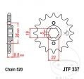 Front sprocket JTF337.12 (520 pitch) - Honda CR 250 R ('81-'85) / CR 450 R ('81) / CR 480 R ('82-'83) / CR 500 R ('84-'85) - JM