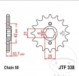 Front sprocket JTF338.17 (pitch 530) - Honda CB 650 / CB 650 C / CB 650 SC - JM