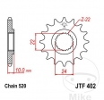 Front sprocket JTF402.16 (pitch 520) - BMW G 650 / Bombardier Rally 200 / Husqvarna TR 650 Strada / Terra / CR 250 R / 450 R - J