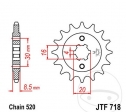 Front sprocket JTF718.13 (pitch 520) - Husqvarna CR 125 ('93-'94) / WR 125 ('93-'94) - JM