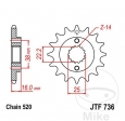 Front Sprocket JTF736.13 (520 pitch) - Ducati 748 748 R Sport Production / S Biposto/Monoposto / SP Sport Production - JM