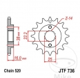 Front Sprocket JTF736.14 (520 pitch) - Ducati 748 748 R Sport Production / 748 S Biposto/Monoposto / 748 SP Sport Production - J