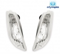 Front turn signal set right-left - Vespa LX - S 2T-4T / Vespa LXV 2T-4T Navy / Vespa 50 LXV 2T / Vespa LX 125-150cc - Olympia