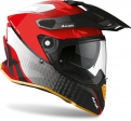 Full-Face Helmet Commander Progress Glossy Red: Size - L