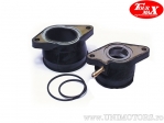 Galeria (flange) de admissão conjunto 2 peças - MZ/MUZ Baghira 660 / Baghira 660 HR rebaixada / Yamaha SZR 660 - H Tenere - To