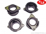 Galeria (flange) de admissão conjunto 4 peças - Yamaha FZ6 600 N - NS - NA ABS - S Fazer - SA Fazer ABS / FZ6 S2 600 NHG - Tou