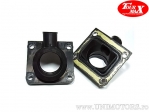 Galeria (flange) de admissão, conjunto de 2 peças - Yamaha RD 350 LCH YPVS - LCFH YPVS - LCN YPVS - LCFN YPVS - LC YPVS - LCF 