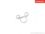 Galvanized fuel hose clamp set 20 pieces 7mm tightening - JM