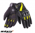 Gants de course/décontractés pour hommes modèle Seventy SD-N14 noir/jaune - Doigts tactiles - Noir/jaune, L (9 cm)