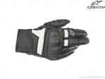 Gants de moto en cuir Axis (Noir/Blanc) - Alpinestars