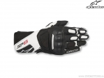 Gants de moto route SP-8 v2 Cuir (Noir/Blanc) - Alpinestars