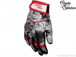 Gants de moto Rusty Stitches Bonnie Skull Rouge - Rusty Stitches