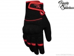 Gants de moto Rusty Stitches Clyde Noir-Rouge (Noir-Rouge) - Rusty Stitches