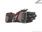 Gants de moto Street SP-2 v2 en cuir (noir/gris/rouge) - Alpinestars