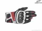 Gants moto route SP X Air Carbon v2 (Noir/Blanc/Rouge) - Alpinestars