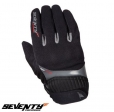 Gants pour homme en néoprène/cuir Urban été modèle Seventy SD-C16 - Noir/Gris - Taille: S (7)