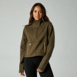 GEKALIBREERDE DWR RITS FLEECE [OLV GRN]: Maat - XL