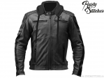 Giacca da motociclista con cappuccio Rusty Stitches Jari Nero-Grigio (nero-grigio) - Rusty Stitches