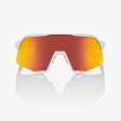 Goggles MTB S3 white - HiPER red multilayer mirror lens: Size - OneSize