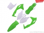 Groen/wit plastic set - Kawasaki KX 250 F 4T ('17-'19) - Polisport