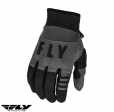 Guantes de moto infantiles de cross-enduro Fly Racing modelo F-16 color: Negro/Gris - Negro/Gris