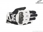 Guantes de motocicleta de calle SMX-2 Air Carbon v2 de cuero (negro/blanco) - Alpinestars