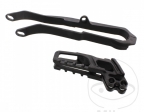 Guia de corrente / conjunto de patina preto - Honda CR 125 R / Honda CRF 450 R - Polisport