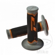 Handlebar grip set 788 gray black orange Progrip D: 22 mm L: 115 mm closed - JM