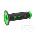 Handlebar grip set 791 black green Progrip D: 22 mm L: 115 mm closed - JM