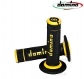 Handlebar grip set A190 black yellow Domino D: 22 mm L: 118 mm closed - JM