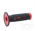 Handlebar grips set 791 black red Progrip D: 22 mm L: 115 mm closed - JM