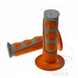 Handlebar Grips Set 793 Orange Grey Progrip D: 22 mm L: 115 mm Closed - JM