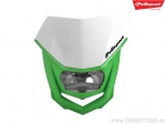 Headlight with white/green Halo mask - Polisport