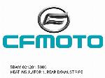 HEAT INSULATOR 1, REAR EXHAUST PIPE - 5BWV-021201-5000 - CFMOTO