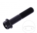 Hexagonal Cap Screw Pro Bolt M10 x 1.25 x 45 mm Aluminum Racing Black - JM